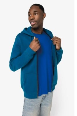 Heren Hooded Sweater Full Zip Native Spirit NS402